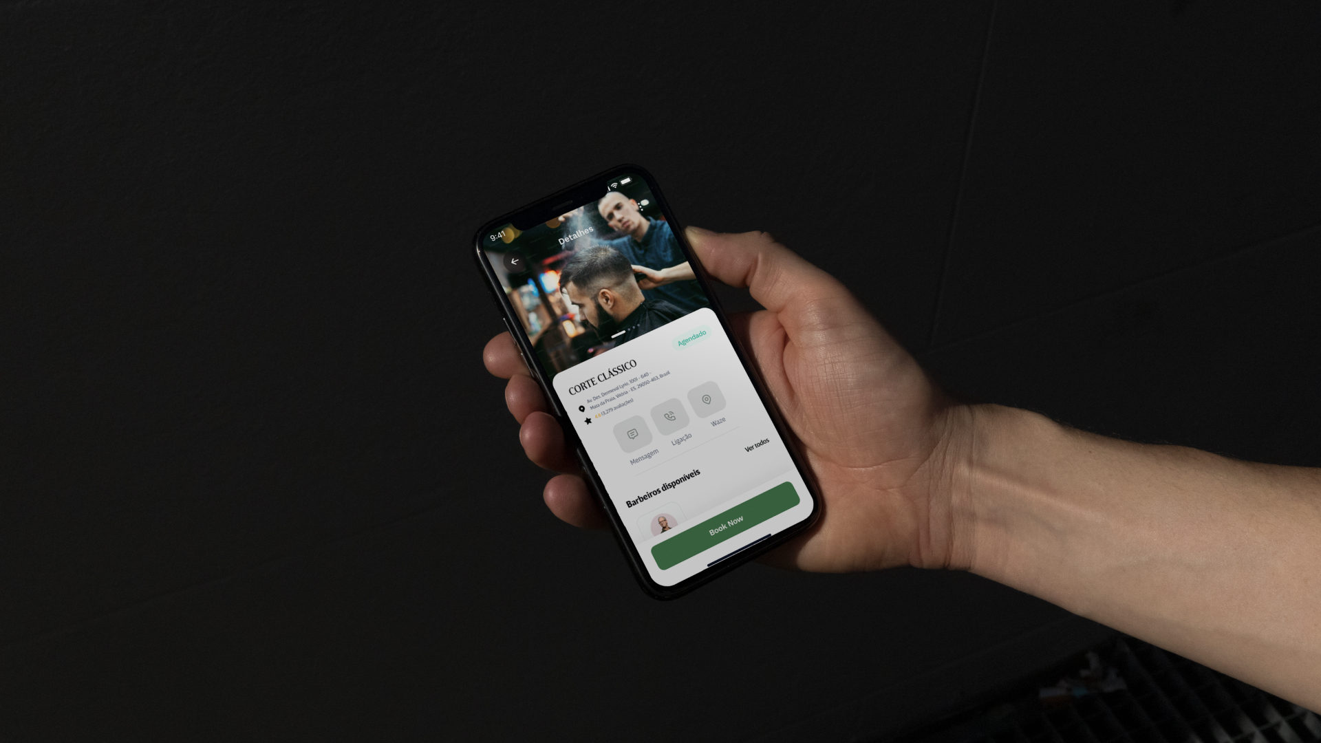 Aplicação digital da Bronzoni em celular
