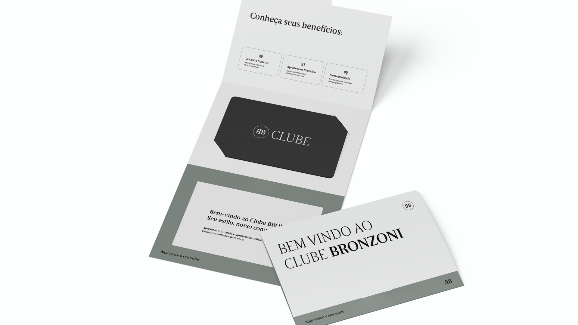 Aplicação da identidade Bronzoni Clube