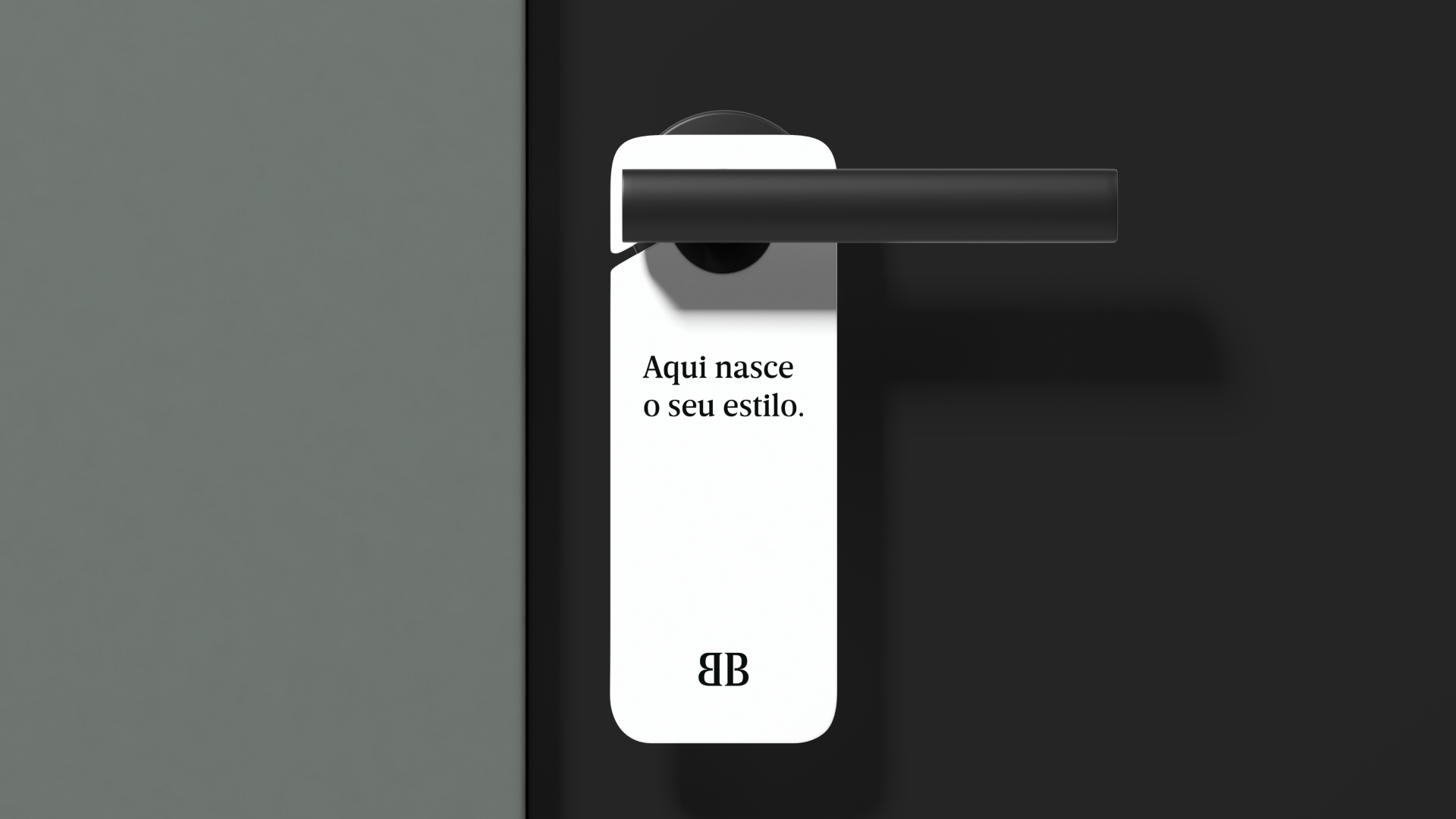 Aviso de porta da Bronzoni